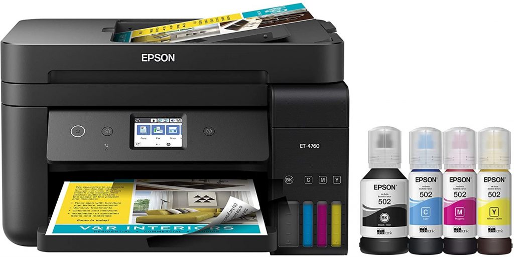 EPSON ECO TANK ET-4760-best sublimation printers