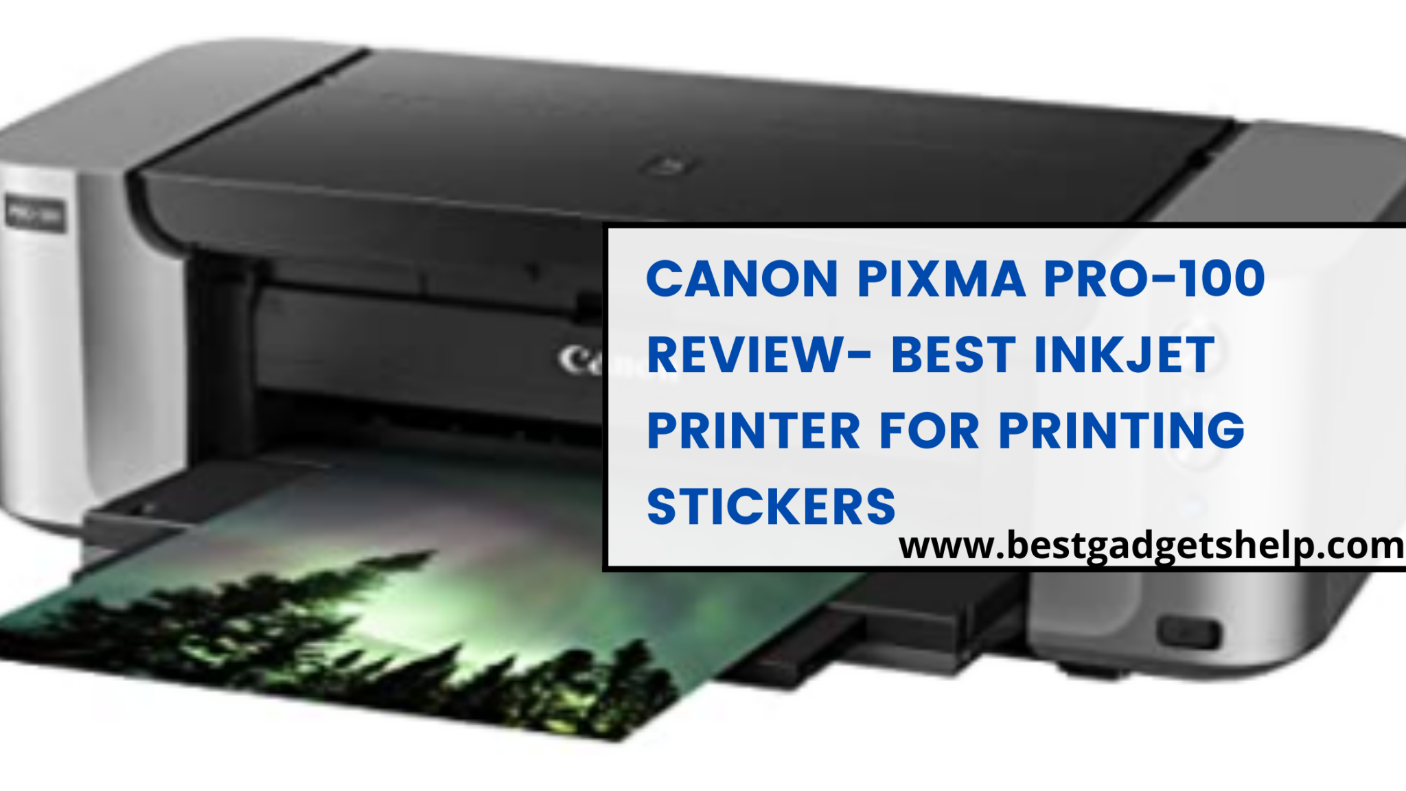 Canon Pixma Pro100 Review (Best Wireless Inkjet Sticker Printer)