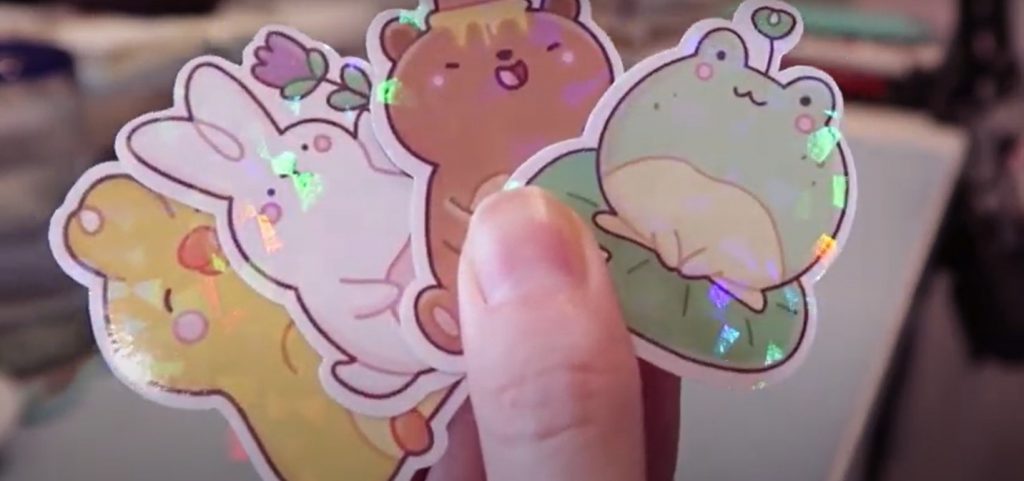 how to make holographic stickers