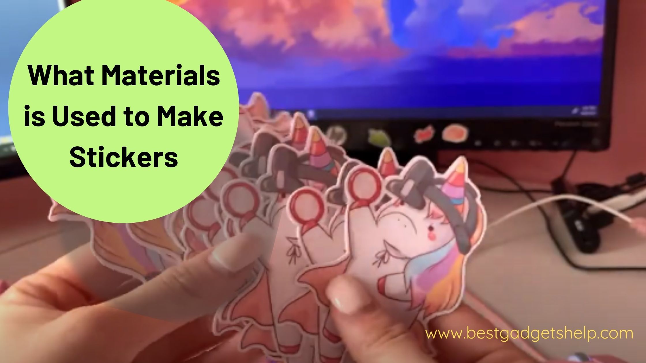 what materials is used to make stickers