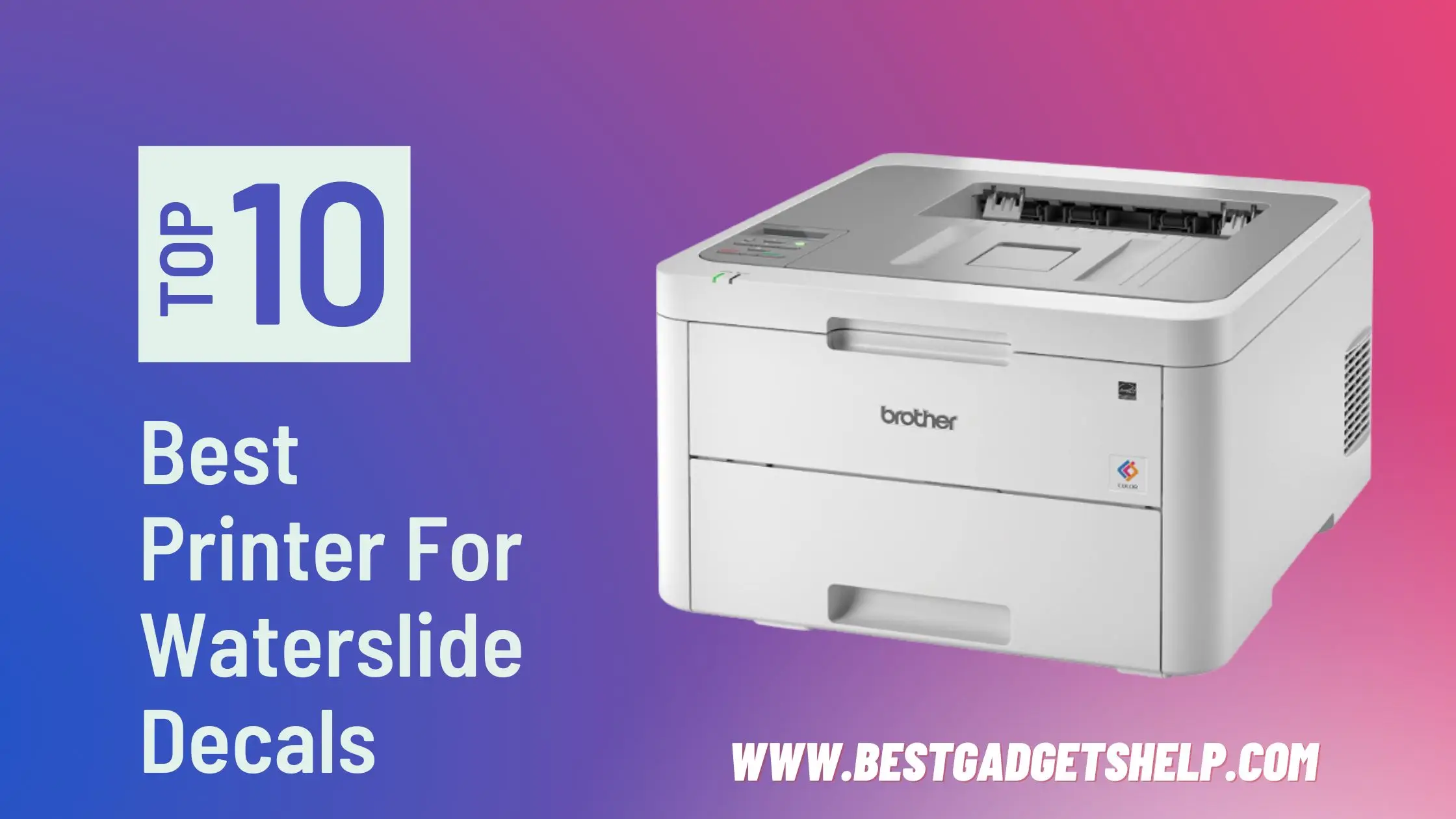 best printer for waterslide decals