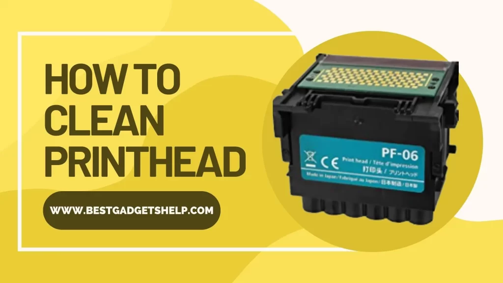 how to clean printhead