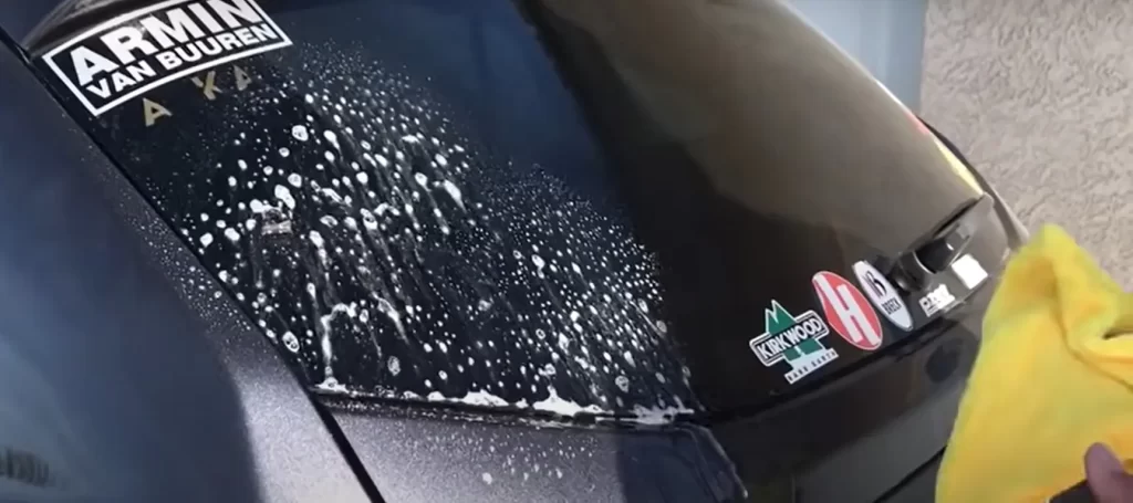 how to remove stickers from car windows
