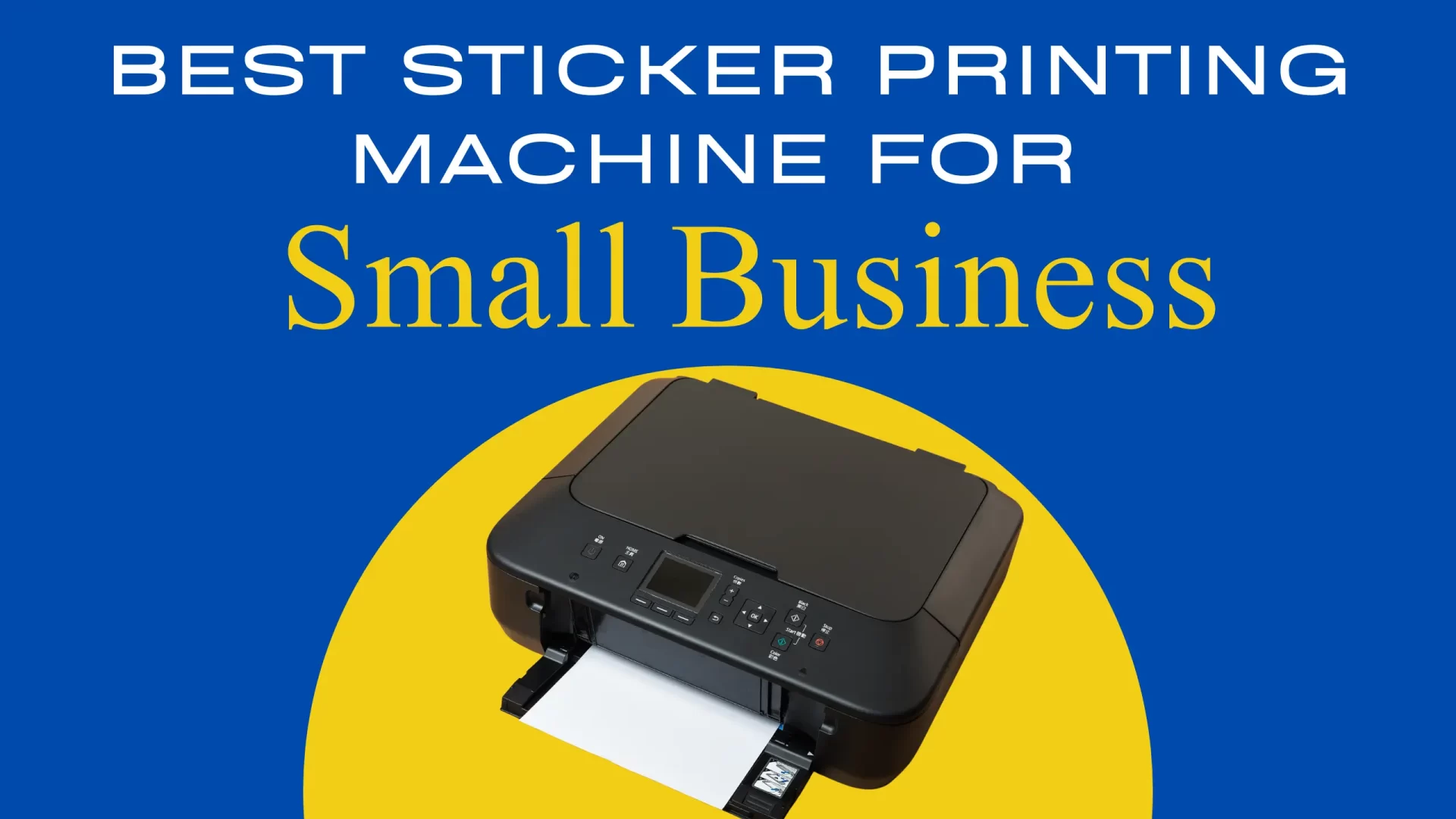 sticker printing machine for small business