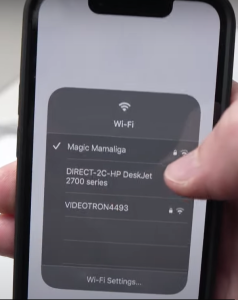 connect the iphone with printer